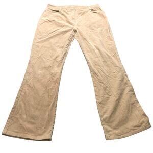 Lilly Pulitzer Corduroy Pants Womens 8 Wide Leg Pockets Yellow